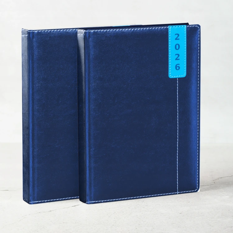 KALENDARZ KSIĄŻKOWY 2026 B6 DZIENNY ELEGANCKI PLANER NOTES ORGANIZER MAPA